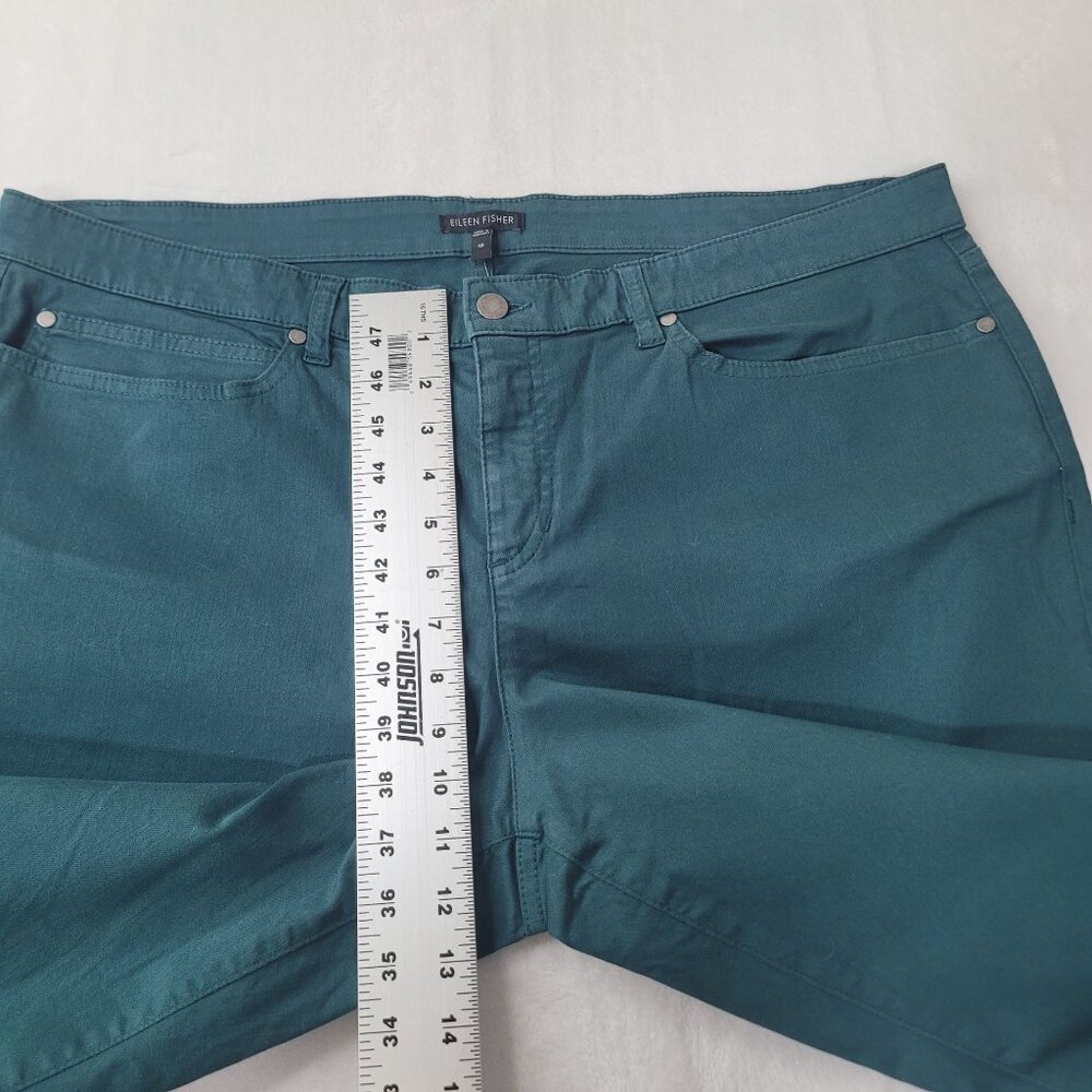 Eileen Fisher Women Aegean Organic Cotton Stretch Twill Skinny Jean Size 18 NWT - Picture 7 of 11